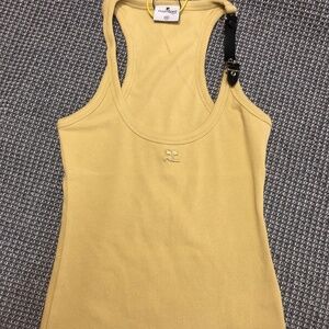 Courrèges Holistic Buckle 90s tank top